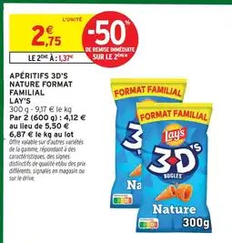 Intermarché Hyper Lay's apéritifs 3d's nature format familial offre