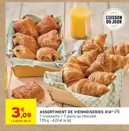 Intermarché Hyper Assortiment de viennoiseries x14 offre