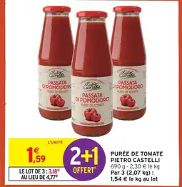 Intermarché Hyper Pietro castelli purée de tomate offre