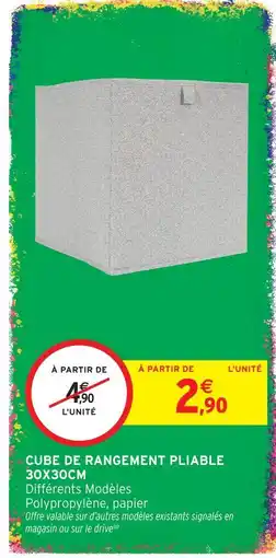 Intermarché Hyper Cube de rangement pliable offre