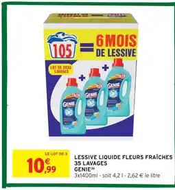 Intermarché Hyper Lessive liquide fleurs fraîches 35 lavages offre