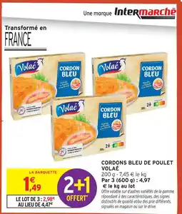 Intermarché Hyper Volaé cordons bleu de poulet offre