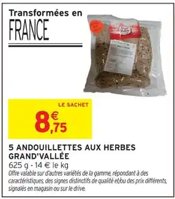 Intermarché Hyper Grand'vallée 5 andouillettes aux herbes offre