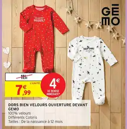 Intermarché Hyper Gemo dors bien velours ouverture devant offre
