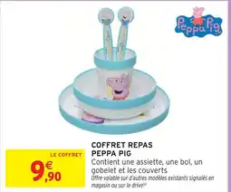Intermarché Hyper Peppa pig coffret repas offre