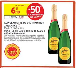 Intermarché Hyper Jaillance aop clairette de die tradition offre