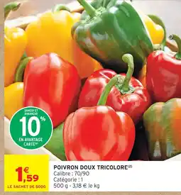 Intermarché Hyper Poivron doux tricolore offre