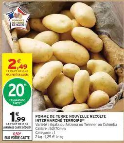Intermarché Express Intermarché terroirs pomme de terre nouvelle recolte offre