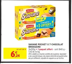 Intermarché Brossard savane pocket x 7 chocolat offre