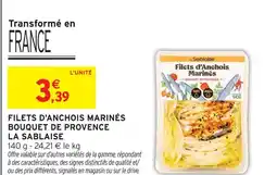 Intermarché La sablaise filets d'anchois marinés bouquet de provence offre