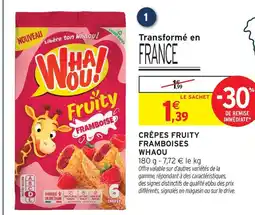 Intermarché Whaou crêpes fruity framboises offre