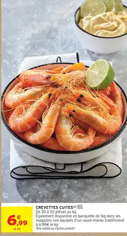 Intermarché Crevettes cuites offre