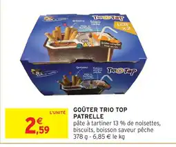 Intermarché Patrelle goûter trio top offre