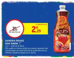Intermarché Don simon sangria rouge offre
