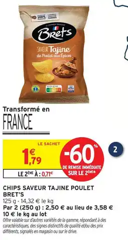 Intermarché Brets chips saveur tajine poulet offre