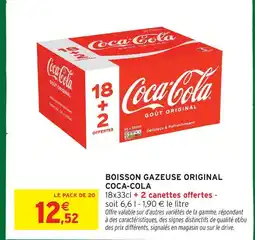 Intermarché Coca-cola boisson gazeuse originale offre