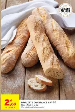 Intermarché Baguette constance x4 offre