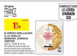 Intermarché Bernard jarnoux crépier 8 crêpes moelleuses à la vanille offre