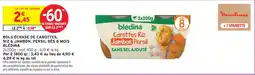 Intermarché Blédina bols écrasé de carottes, riz & jambon, persil dès 8 mois offre