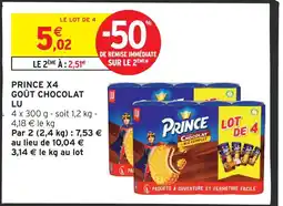 Intermarché Lu prince goût chocolat offre