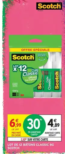 Intermarché Scotch lot de 12 bâtons classic 8g offre