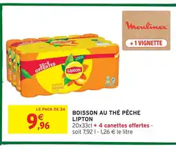 Intermarché Lipton boisson au thé pêche offre