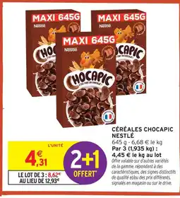 Intermarché Nestlé céréales chocapic offre