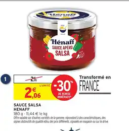 Intermarché Hénaff sauce salsa offre