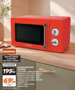Netto Kitchencook four micro-ondes rétro offre