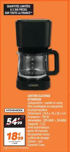 Netto Kitchencook cafetière électrique offre
