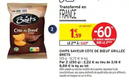 Intermarché Brets chips saveur côte de bœuf grillée offre
