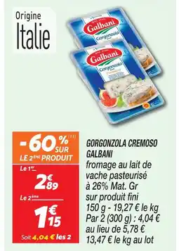 Netto Galbani gorgonzola cremoso offre