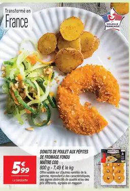 Netto Maître coq donuts de poulet aux pépites de fromage fondu offre