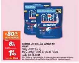 Netto Finish capsules lave-vaisselle quantum offre