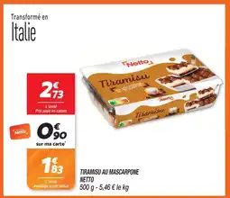 Netto Nett tiramisu au mascarpone offre