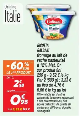 Netto Galbani ricotta offre