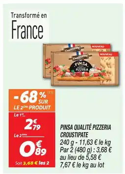 Netto Croustipate pinsa qualité pizzeria offre