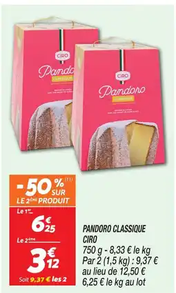 Netto Ciro pandoro classique offre