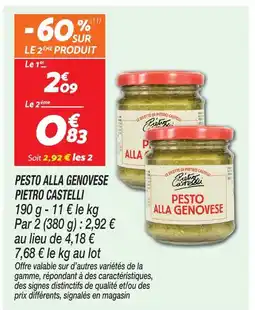Netto Pietro castelli pesto alla genovese offre