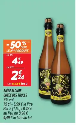 Netto Cuvée des trolls bière blonde offre