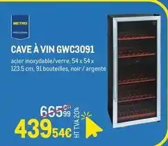 METRO Metro - cave à vin gwc3091 offre