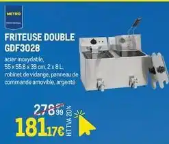 METRO Metro - friteuse double gdf3028 offre
