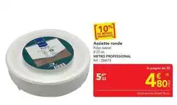 METRO Metro - assiette ronde offre