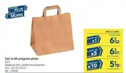 METRO Kraft - sac poignée plate offre