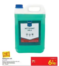 METRO Metro - nettoyant sols offre