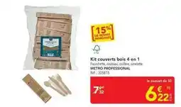 METRO Metro - kit couverts bois 4 en 1 offre