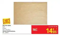 METRO Kraft - set de table offre