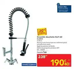 METRO Ensemble douchette kl21-60 offre