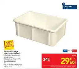METRO Facile - bac de stockage offre