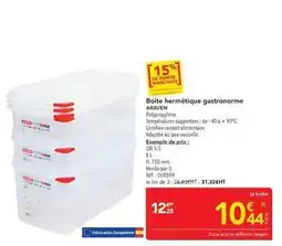 METRO Araven - boite hermétique gastronorme offre